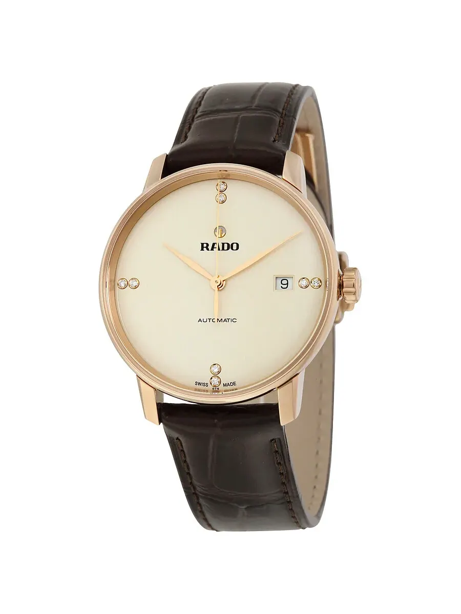 Швейцарские часы Rado Coupole Classic Automatic с шампаневым циферблатом для мужчин и женщин — изображение 1 из 3