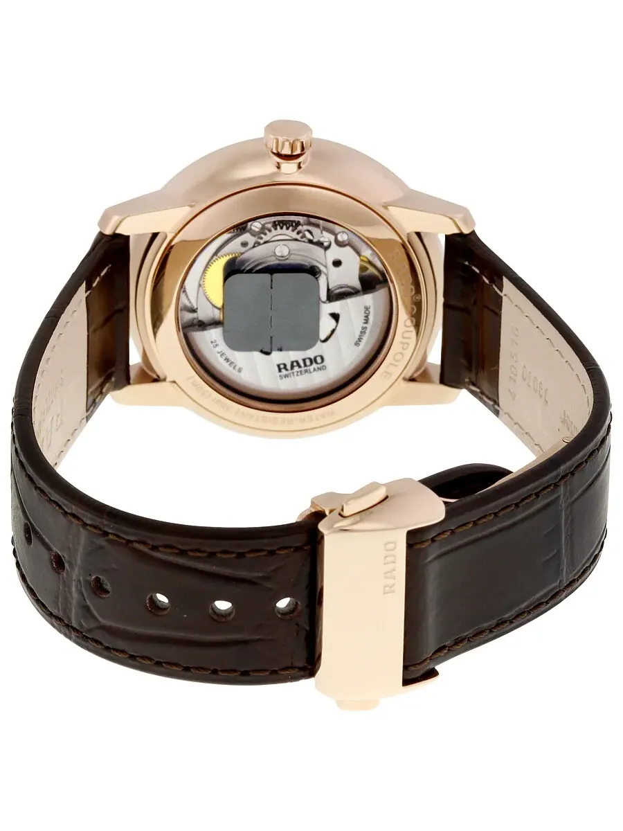 Швейцарские часы Rado Coupole Classic Automatic с шампаневым циферблатом для мужчин и женщин — изображение 3 из 3