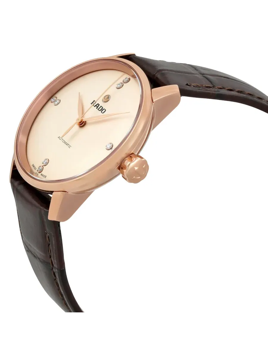 Женские часы Rado Coupole Classic Automatic R22865765 — изображение 2 из 3, оттенок розовый золотистый