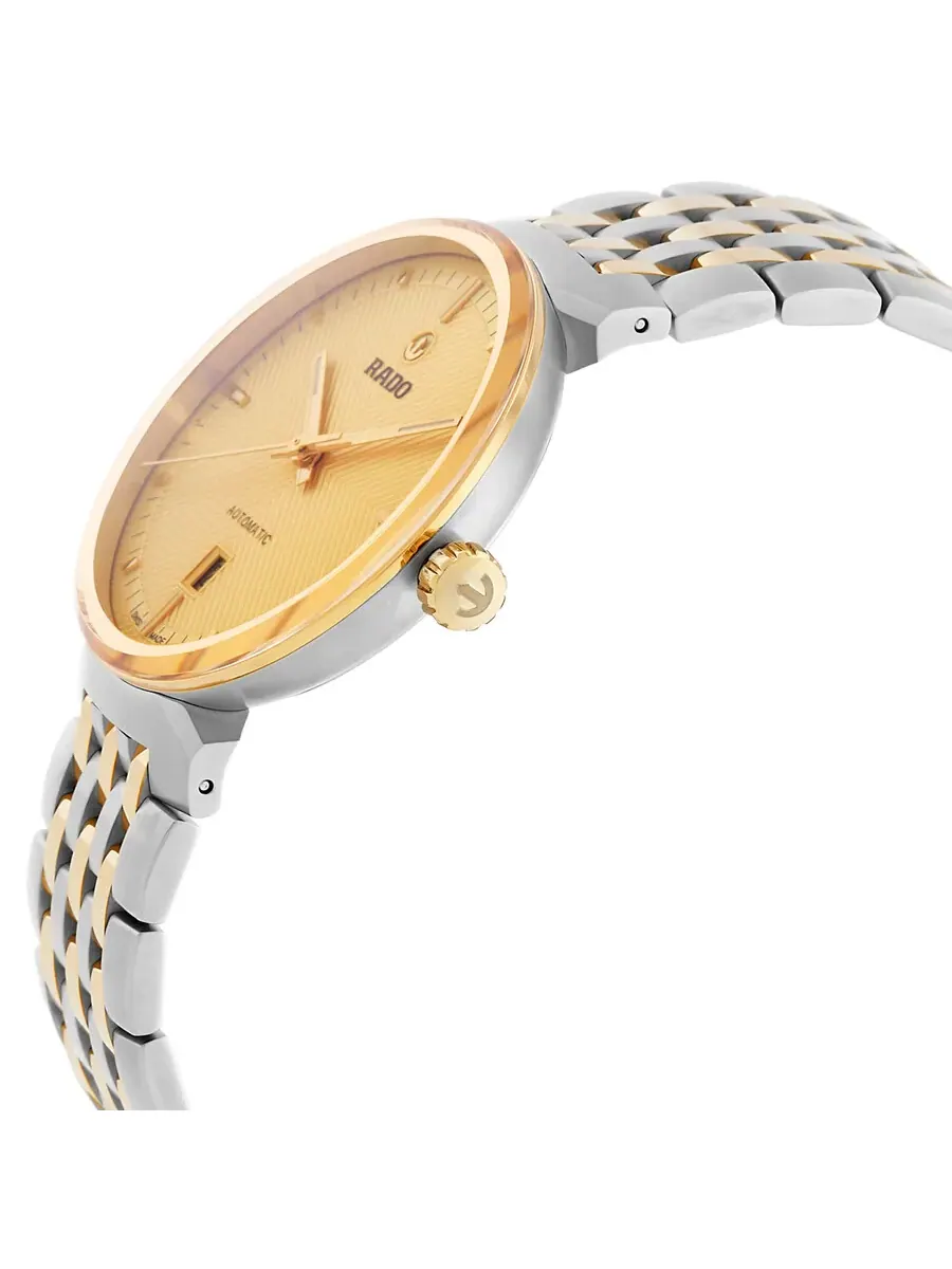 Часы Rado Florence Automatic двухцветные унисекс R48903253 — изображение 2 из 3, оттенок желтый золотистый
