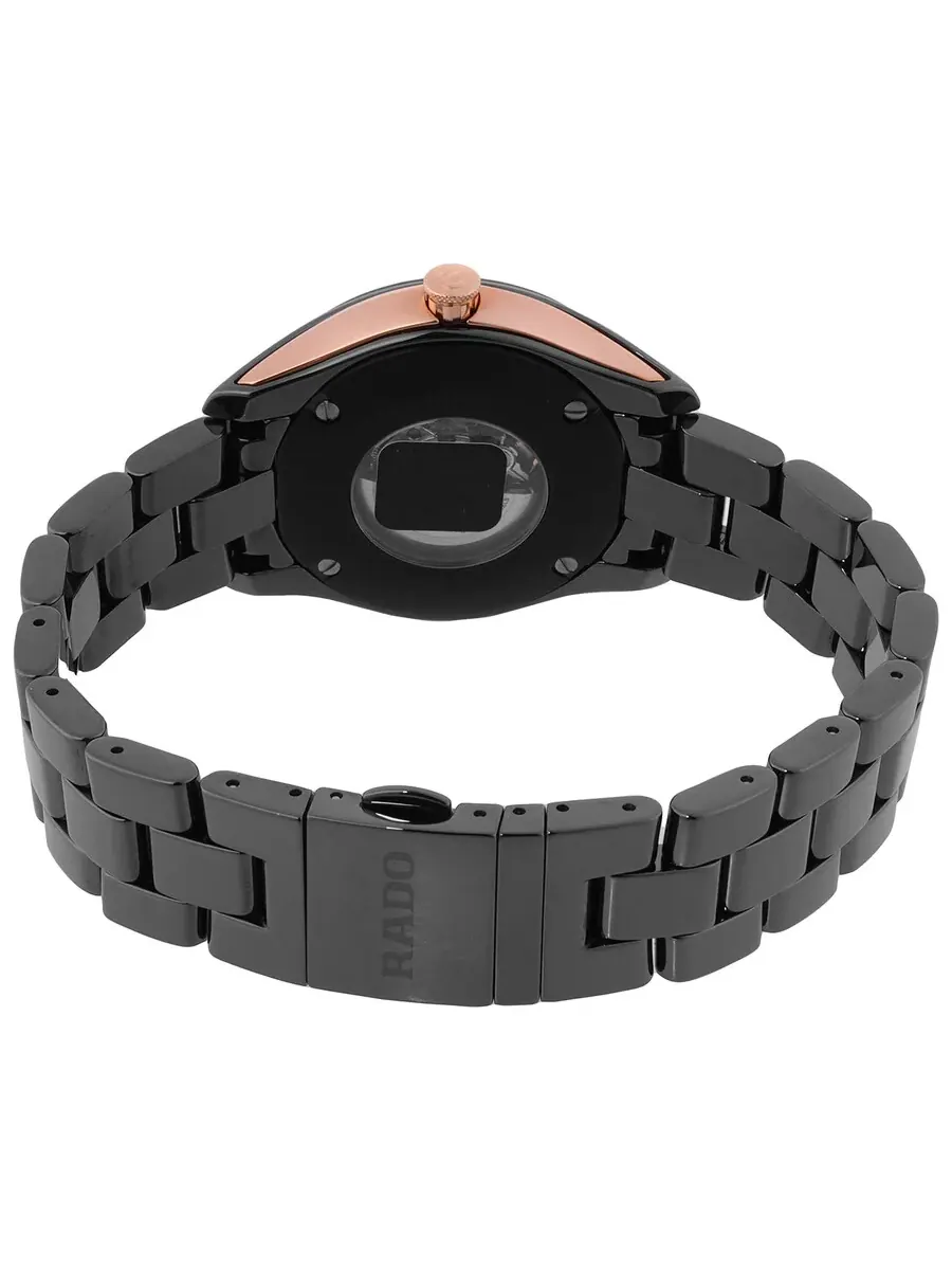 Женские автоматические часы Rado HyperChrome с бриллиантами и черным циферблатом R32044902 — изображение 3 из 3