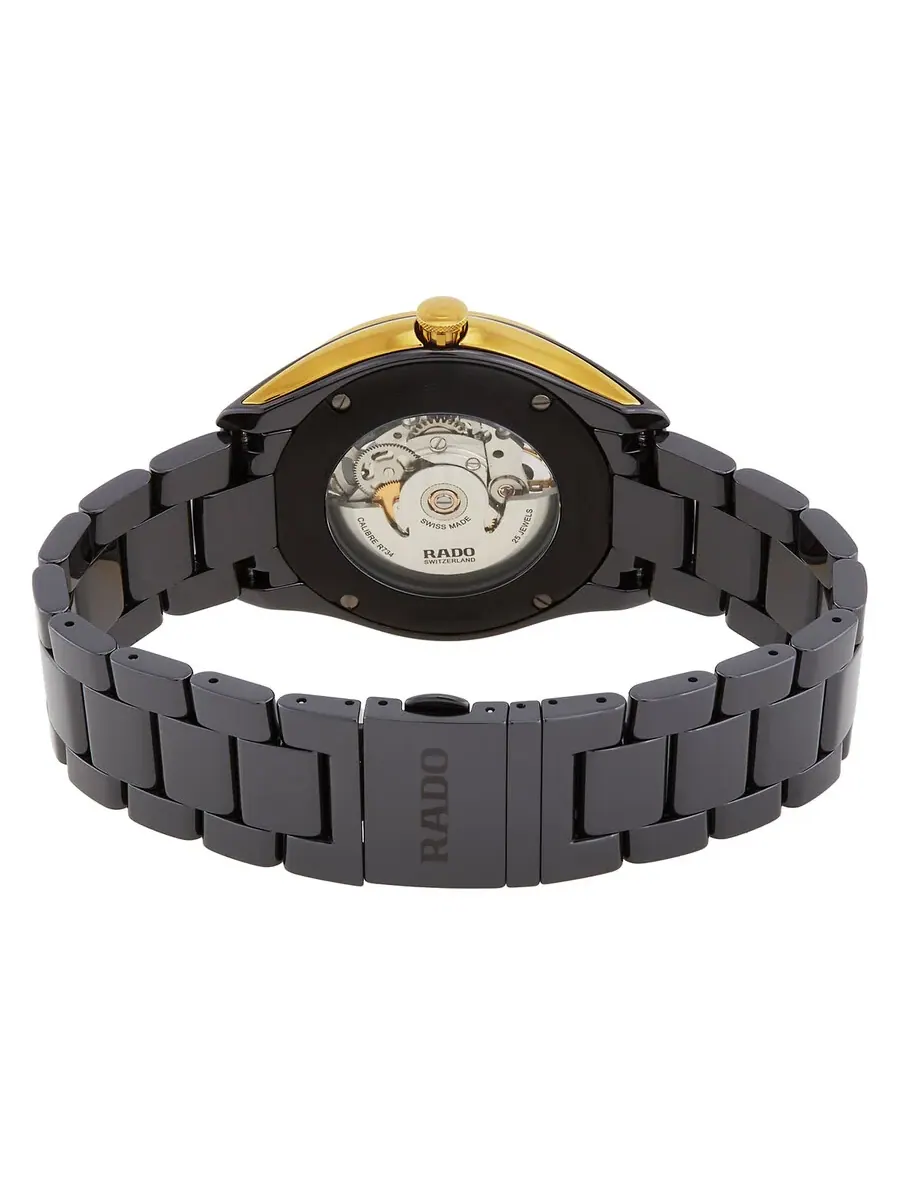 Часы Rado HyperChrome Automatic с черным циферблатом и бриллиантами для мужчин и женщин R32157152 — изображение 3 из 3