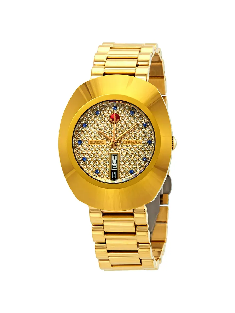 Мужские часы Rado Original Automatic с золотым циферблатом R12413314 — изображение 1 из 3, оттенок желтый золотистый