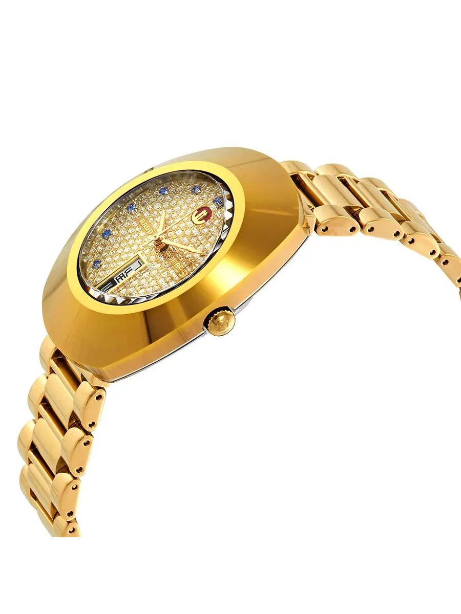 Мужские часы Rado Original Automatic с золотым циферблатом R12413314 — изображение 2 из 3, оттенок желтый золотистый