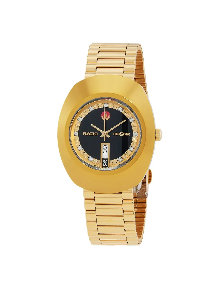Rado The Original Автоматические часы для мужчин с черным циферблатом и бриллиантом R12413583 — изображение 1 из 3