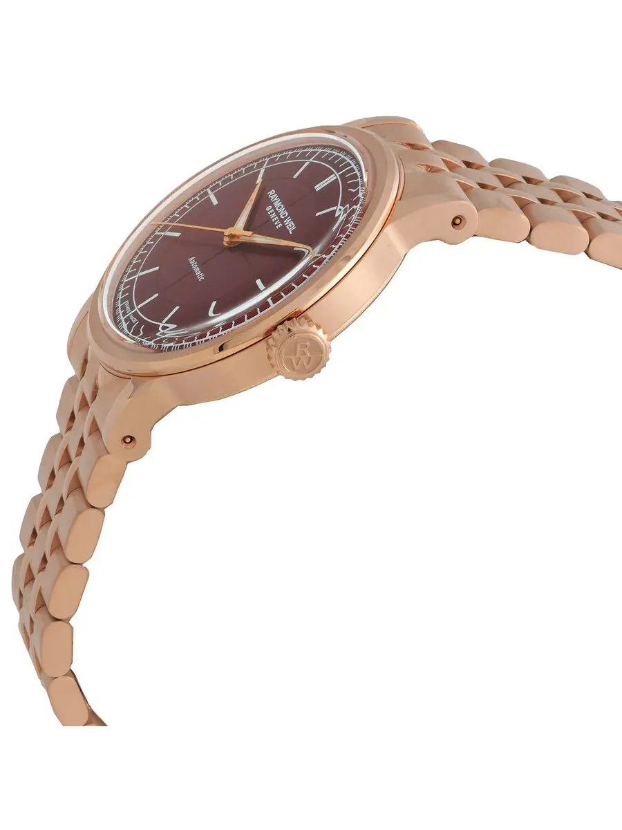 Женские часы Raymond Weil Millesime Automatic с бордовым циферблатом 2125-P5-45001 — изображение 2 из 3