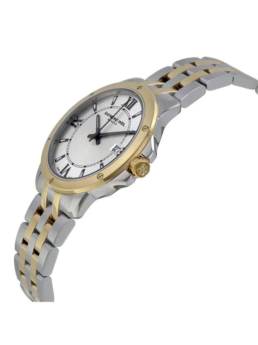 Мужские часы Raymond Weil Tango с серебристым циферблатом 5591-STP-00657 — изображение 2 из 4, оттенок желтый золотистый