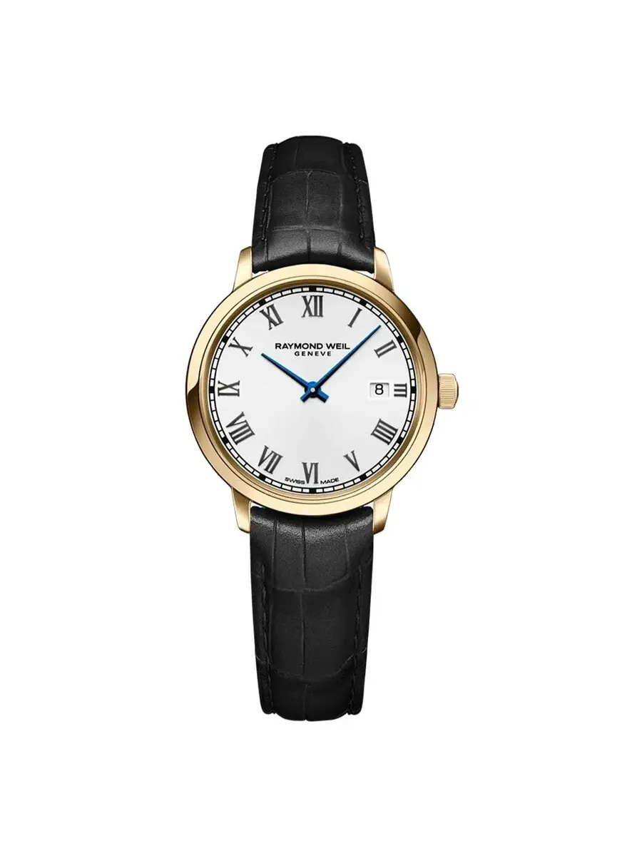 Женские часы Raymond Weil Toccata Quartz с белым циферблатом 5985-PC-00359 — изображение 1 из 3, оттенок золотистый