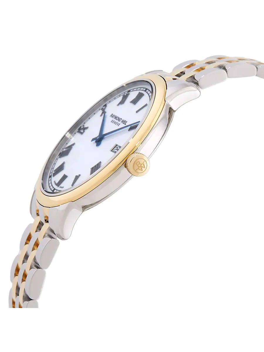 Мужские кварцевые часы Raymond Weil Toccata с белым циферблатом, модель 5485-STP-00359 — изображение 2 из 3