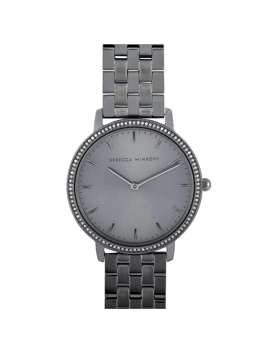 Женские часы Rebecca Minkoff с серым циферблатом Major Quartz Crystal 2200350 — изображение 2 из 4, оттенок серый