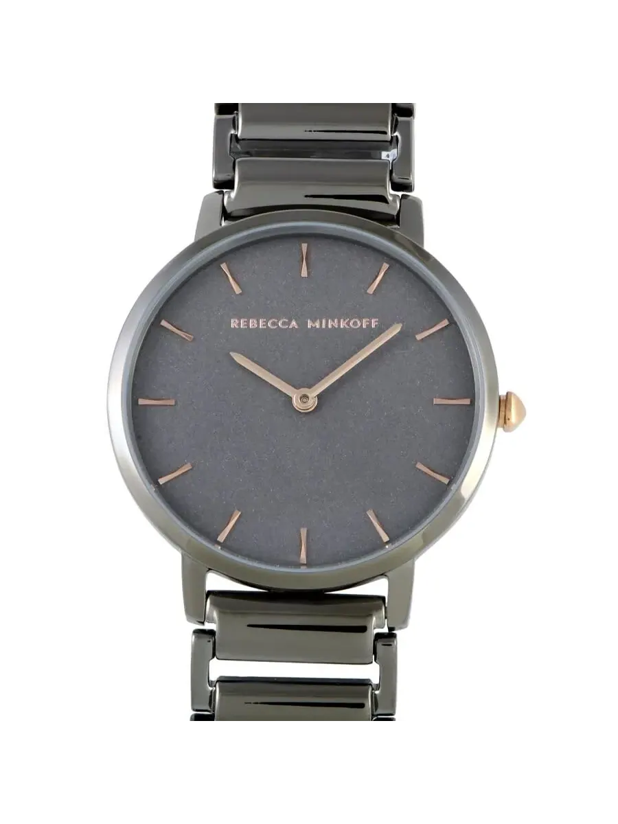 Женские часы Rebecca Minkoff Major Quartz Grey с пескоструйным циферблатом 2200261 — изображение 1 из 4, оттенок серый
