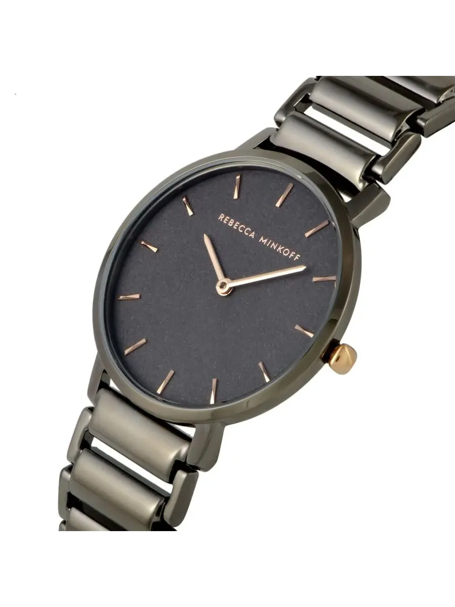 Женские часы Rebecca Minkoff Major Quartz Grey с пескоструйным циферблатом 2200261 — изображение 2 из 4, оттенок серый