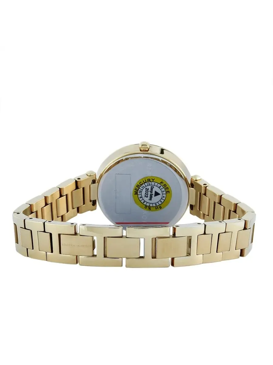 Женские часы Rebecca Minkoff Nina Quartz с черным циферблатом и золотистым корпусом, модель 200277 — изображение 3 из 3