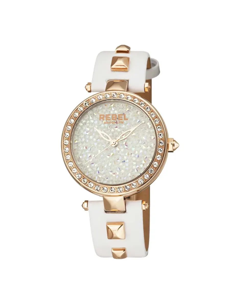 Женские часы Rebel Rockaway Parkway с белым циферблатом RB101-8031