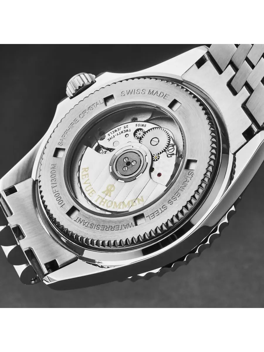 Мужские автоматические часы Revue Thommen Diver GMT с черным циферблатом, модель 17572.2232 — изображение 7 из 7