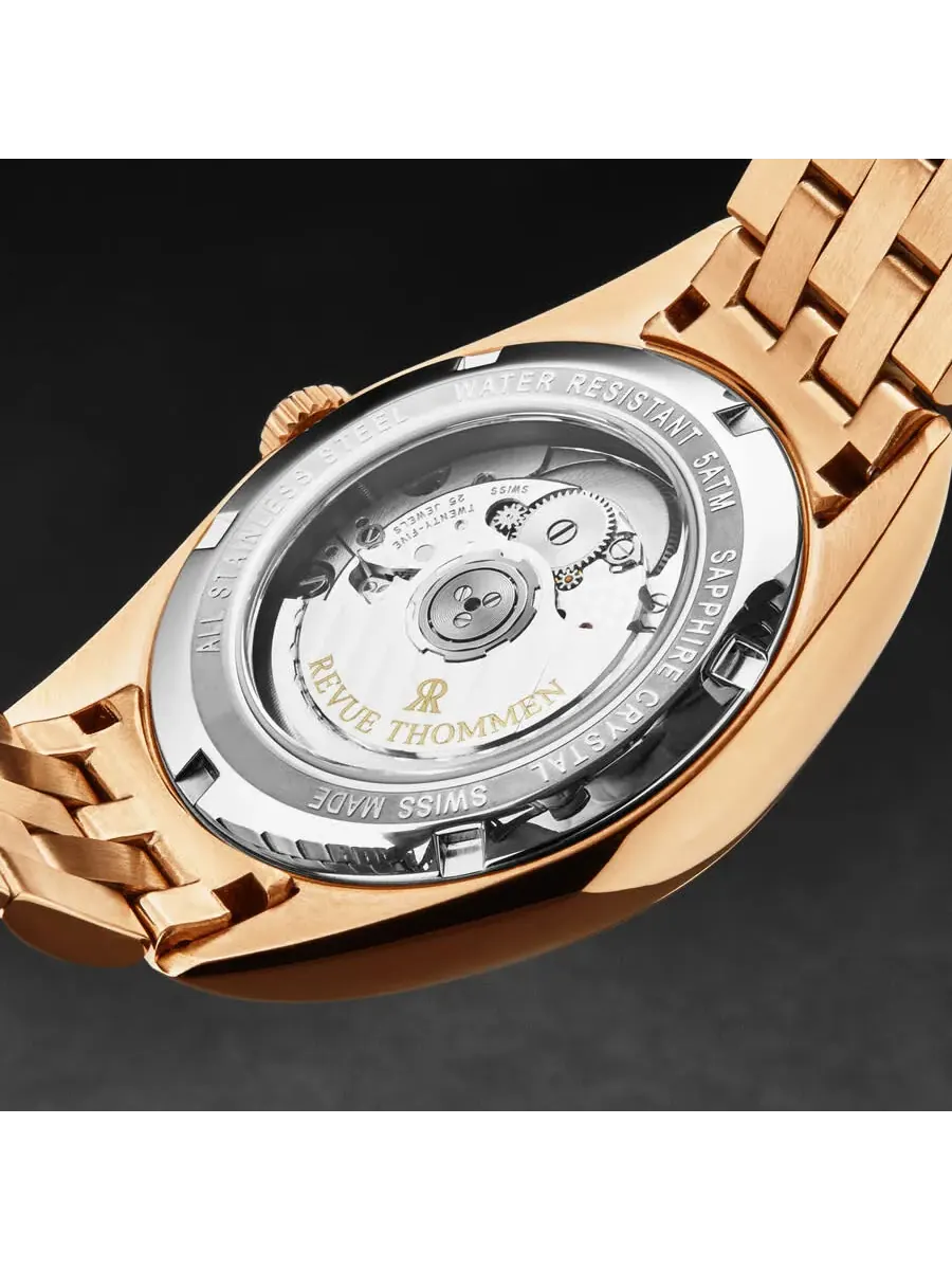 Мужские часы Revue Thommen Heritage Automatic с зеленым циферблатом 21010.2364 — изображение 7 из 7