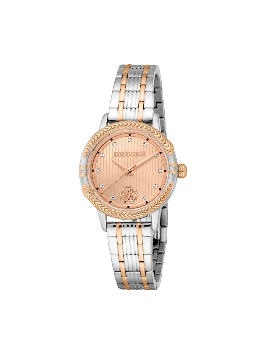 Женские часы Roberto Cavalli Core с розово-золотым циферблатом RC5L094M0095 — изображение 1 из 3, оттенок розовый золотистый