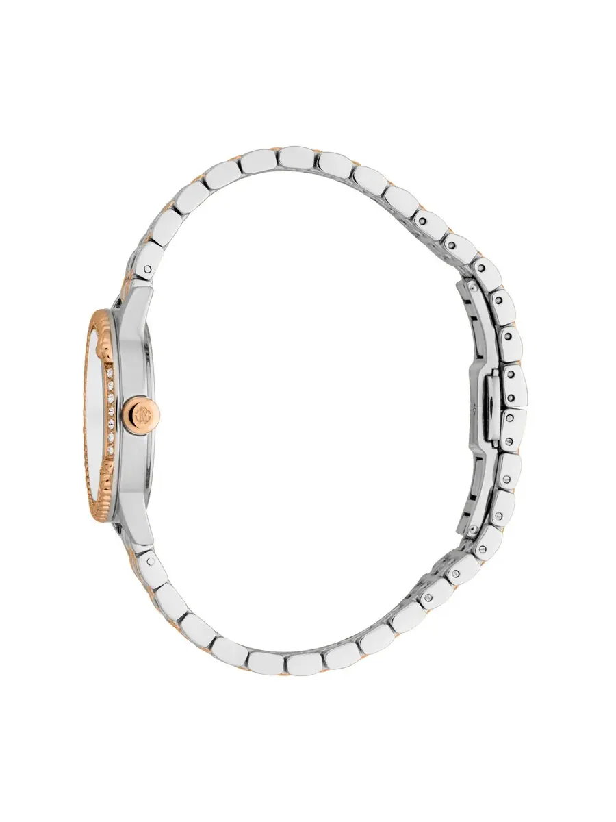 Женские часы Roberto Cavalli с серебристым циферблатом RC5L077M0095 — изображение 3 из 3, оттенок розовый золотистый