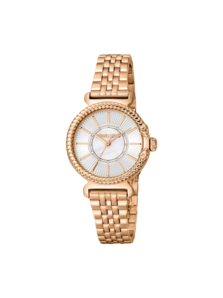 Женские кварцевые часы Roberto Cavalli Fashion Watch RC5L061M0075 — изображение 1 из 1, оттенок розовый золотистый