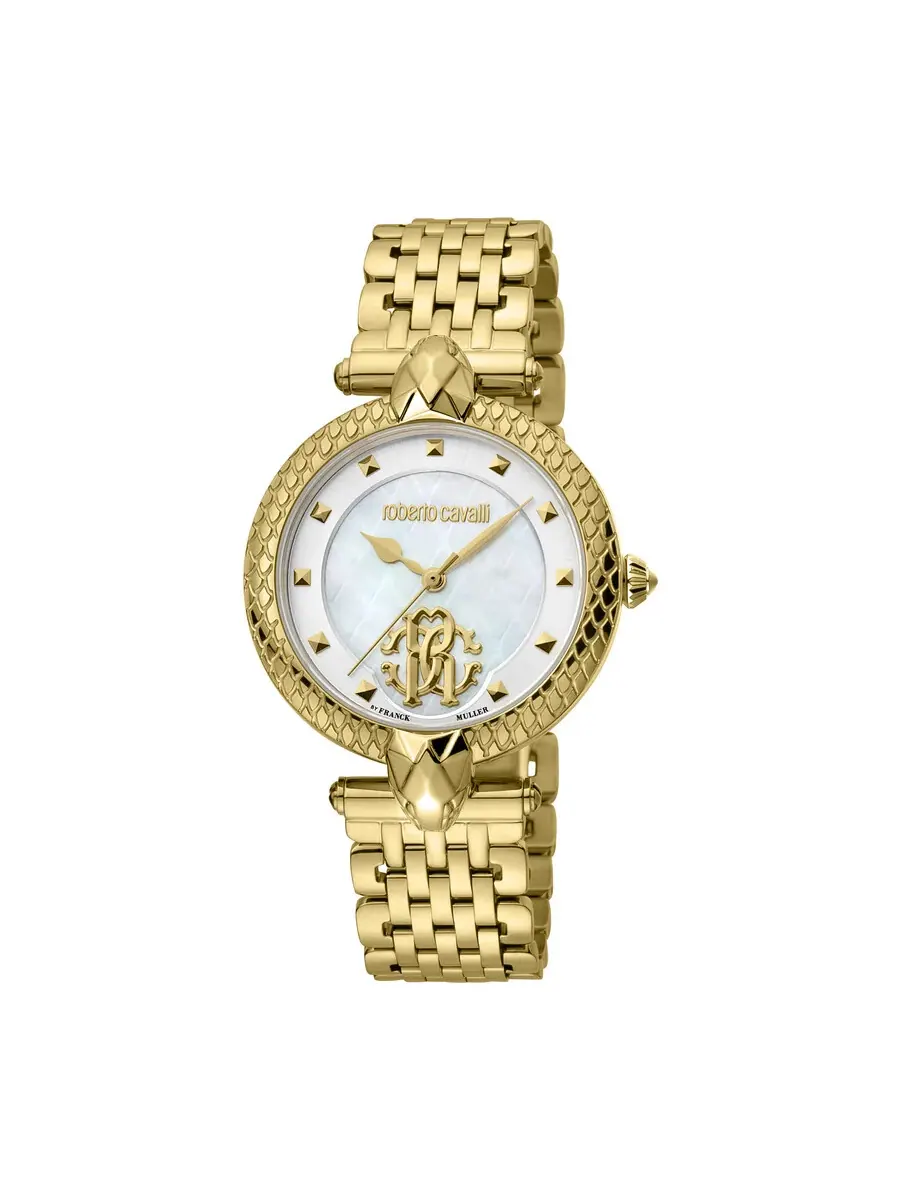 Женские кварцевые часы Roberto Cavalli Fashion Watch RV1L130M0051 — изображение 1 из 1, оттенок желтый золотистый