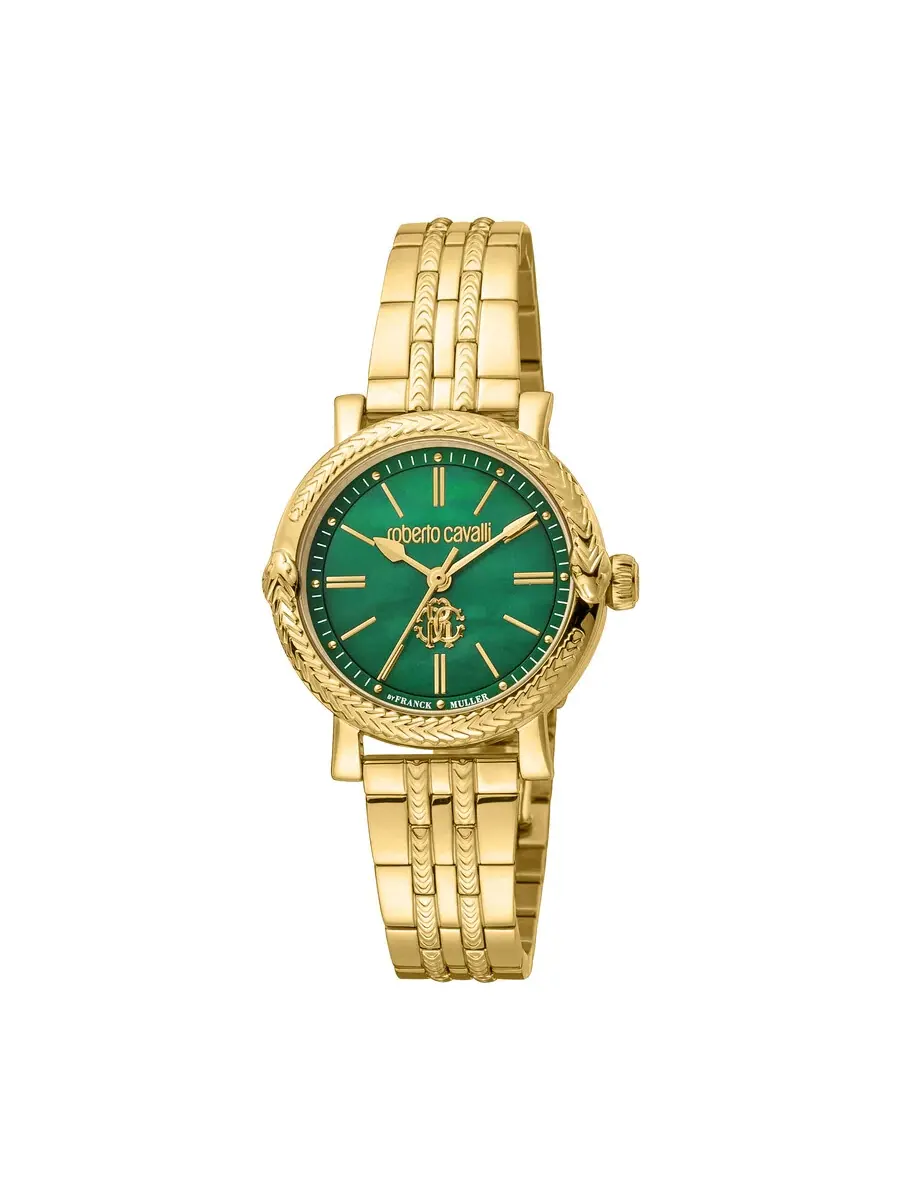 Женские кварцевые часы Roberto Cavalli Fashion Watch RV1L193M0061 — изображение 1 из 1, оттенок желтый золотистый