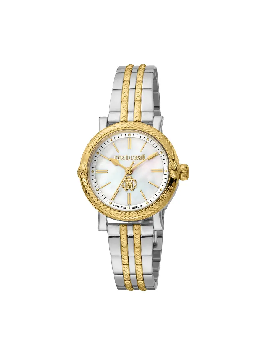 Женские кварцевые часы Roberto Cavalli Fashion Watch RV1L193M0081 — изображение 1 из 1, оттенок желтый золотистый
