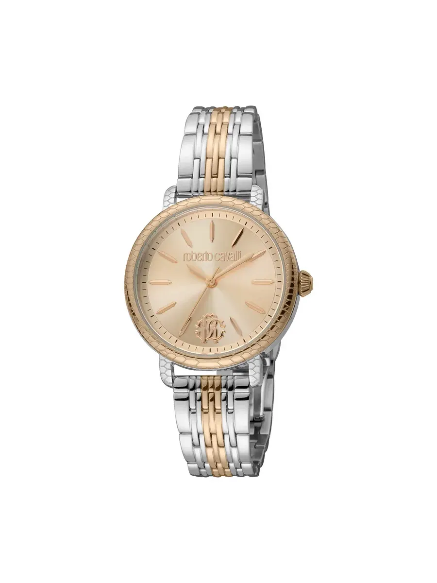 Женские кварцевые часы Roberto Cavalli с циферблатом цвета розового золота RC5L034M0095 — изображение 1 из 1