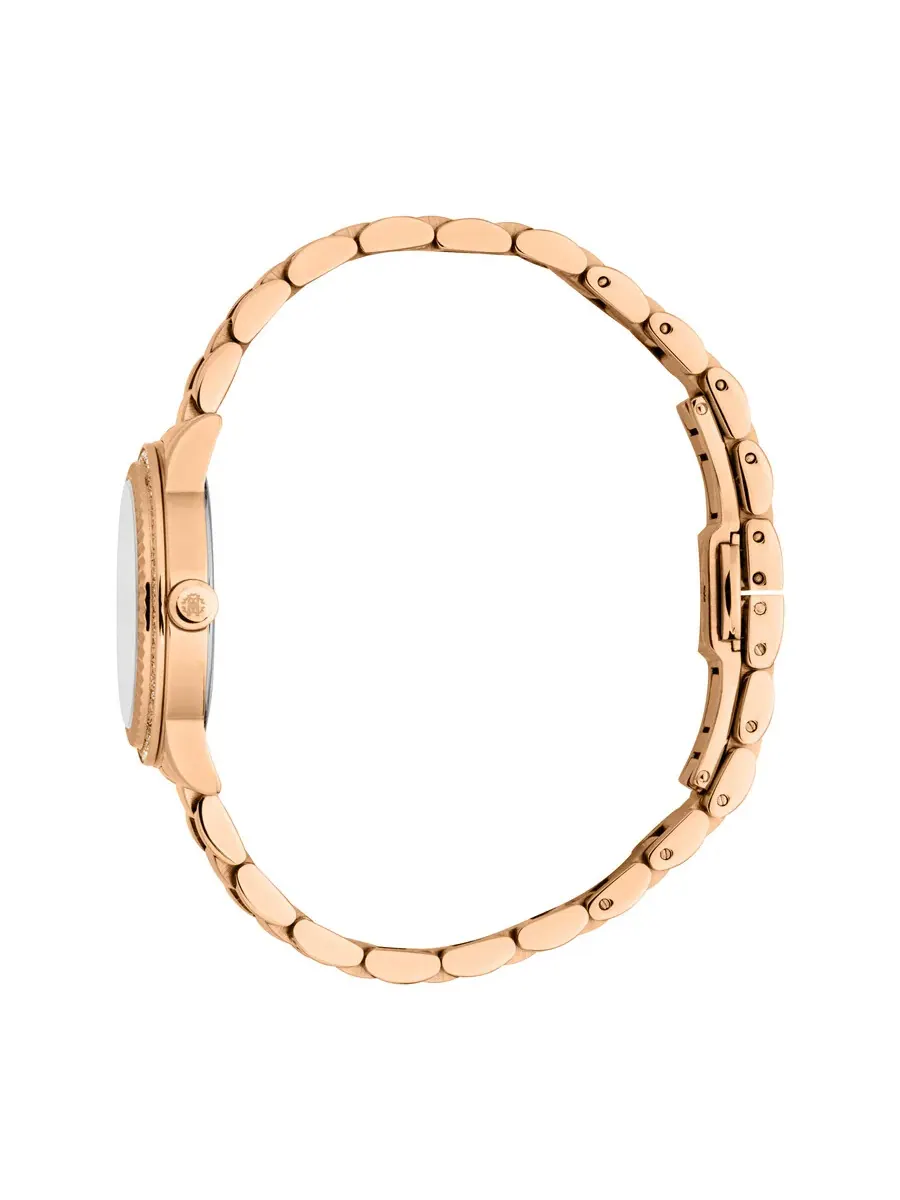 Женские часы Roberto Cavalli Glam с серебристым циферблатом RC5L090M0065 — изображение 3 из 3, оттенок розовый золотистый