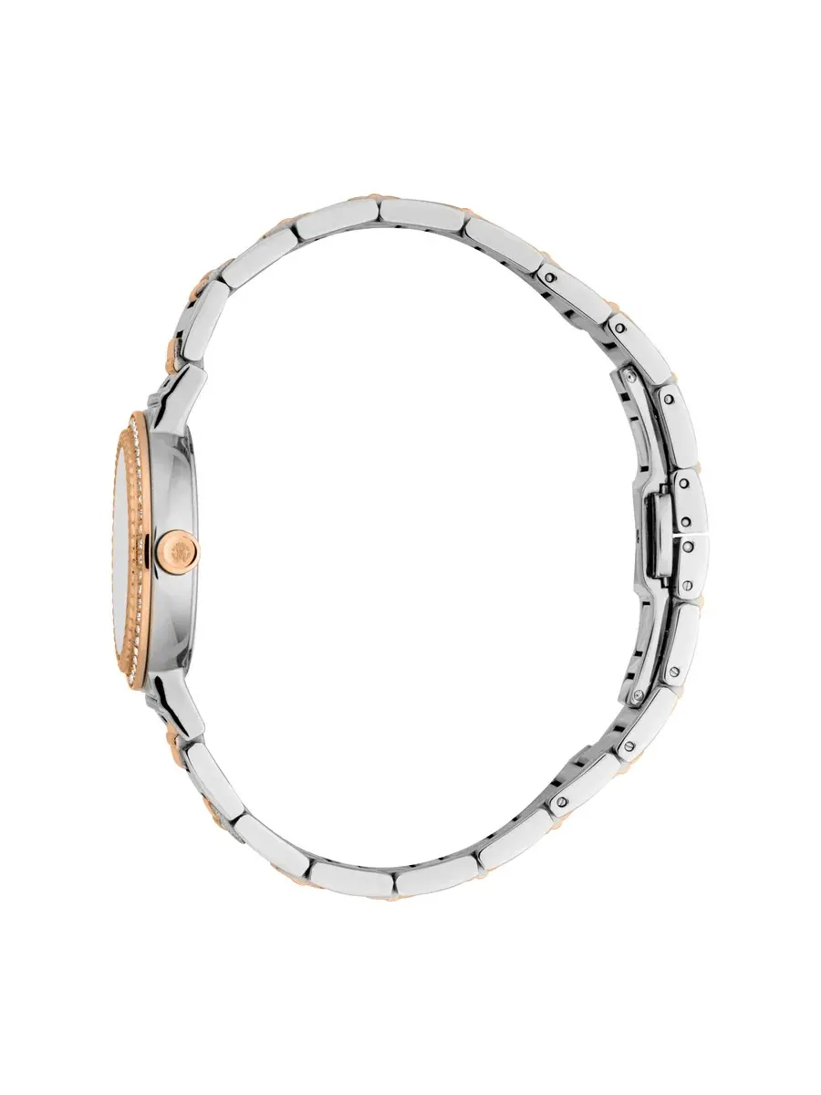 Женские часы Roberto Cavalli Glam с серебристым циферблатом RC5L098M0075 — изображение 3 из 3, оттенок розовый золотистый