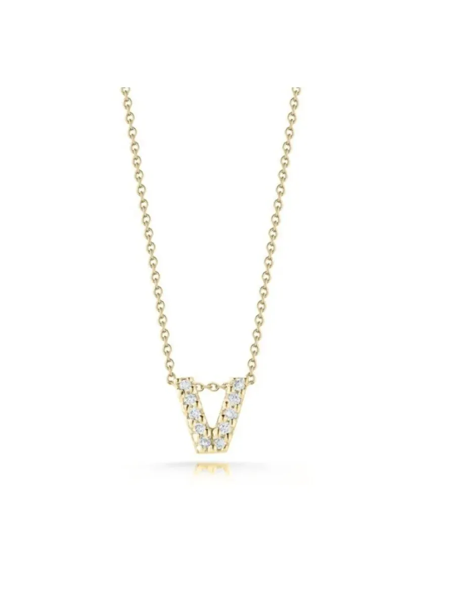 Подвеска Roberto Coin 18K из желтого золота Tiny Treasures с бриллиантом в виде любовного письма — изображение 1 из 1