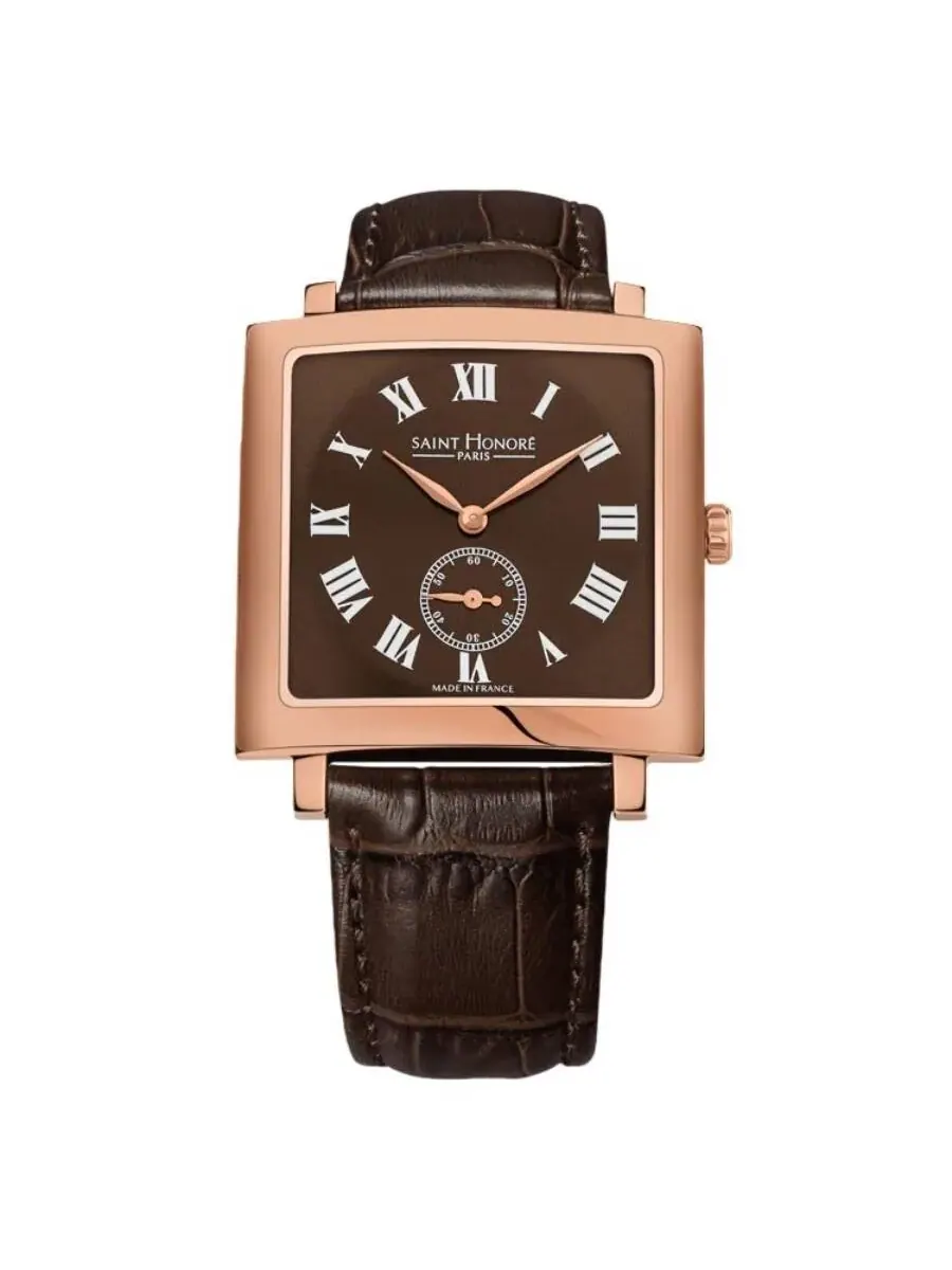 Мужские часы Saint Honore Paris Carree с кварцевым механизмом — изображение 1 из 1, оттенок розовый золотистый