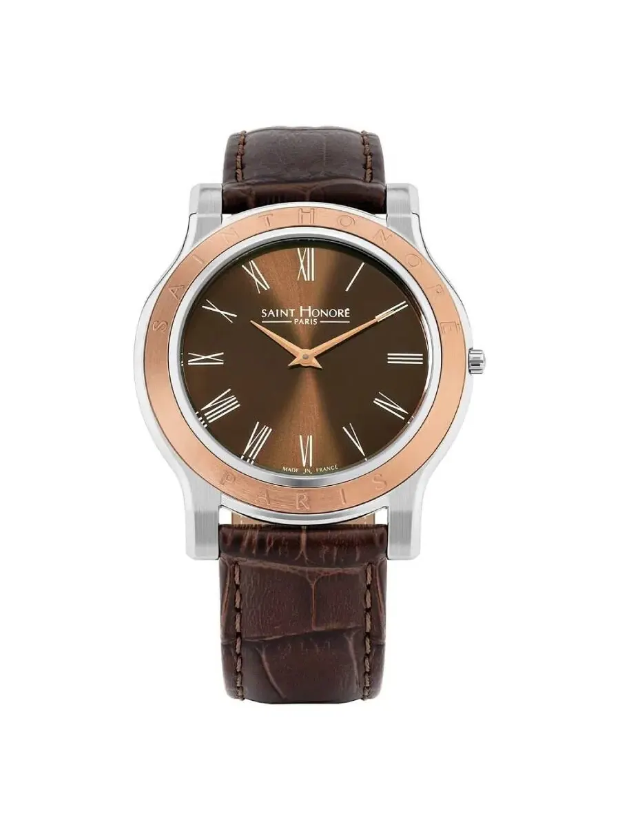 Мужские часы Saint Honore Paris Deauville с кварцевым коричневым циферблатом H SH DE826001 6MR — изображение 1 из 1