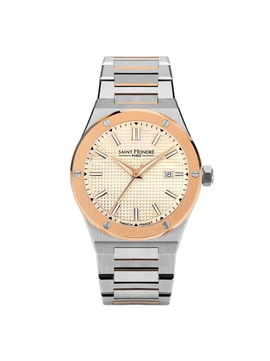 Мужские часы Saint Honore Paris Haussmann II Quartz H SH NH866125 6BGFIR — изображение 1 из 1, оттенок розовый золотистый