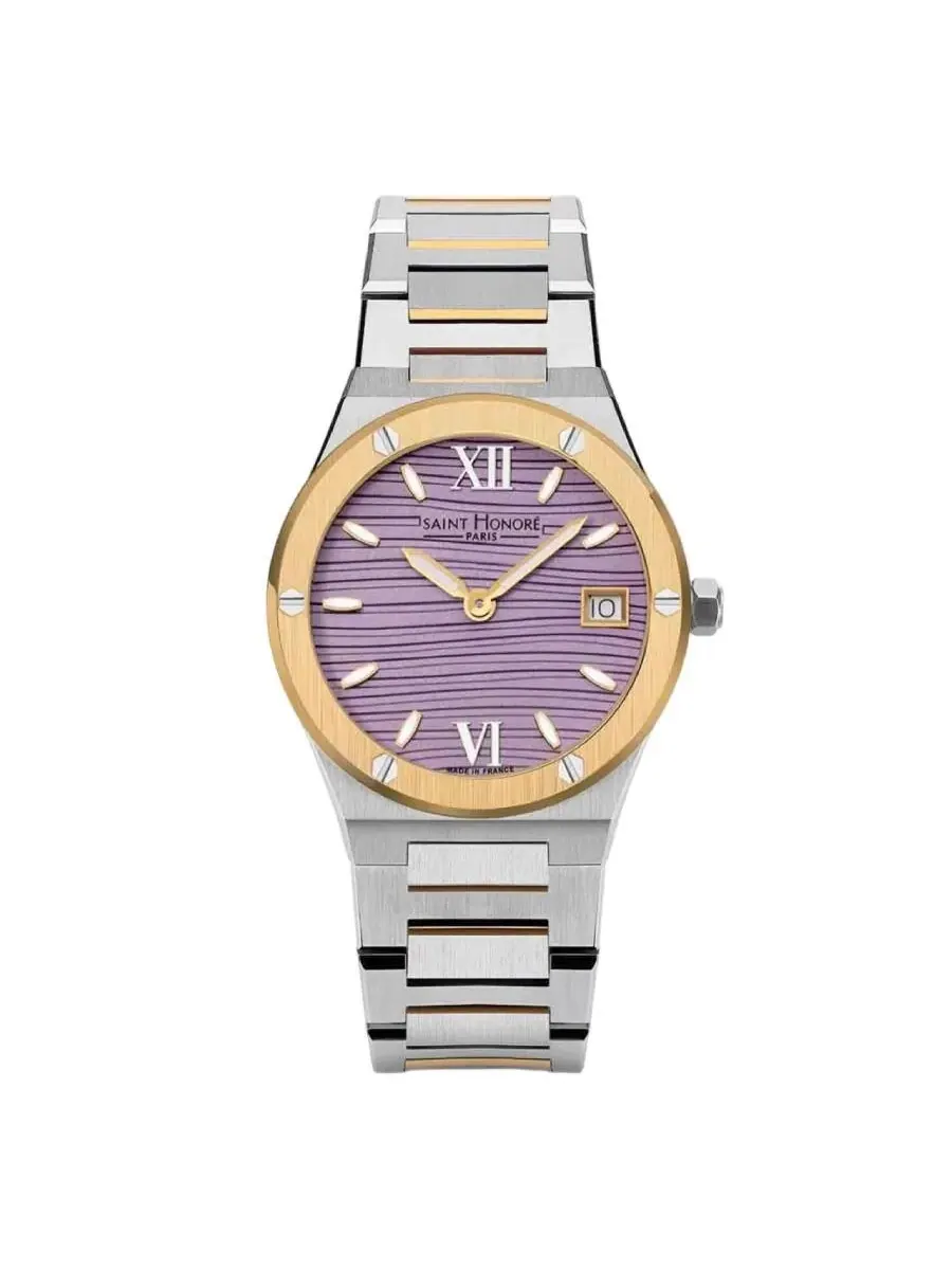Женские часы Saint Honore Paris Haussman с кварцевым механизмом и фиолетовым циферблатом NH752125 — изображение 1 из 1