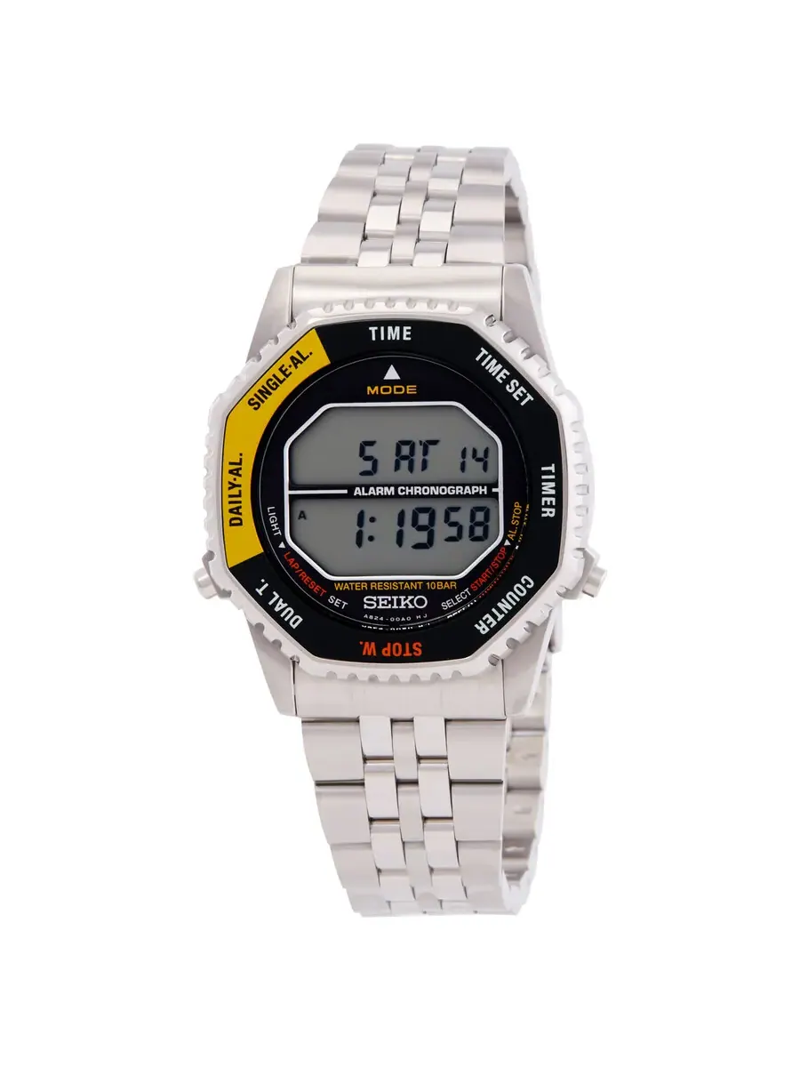 Часы Seiko Rotocall Alarm Chronograph Quartz Digital Watch SMGG17P1 — изображение 1 из 3, оттенок черный желтый