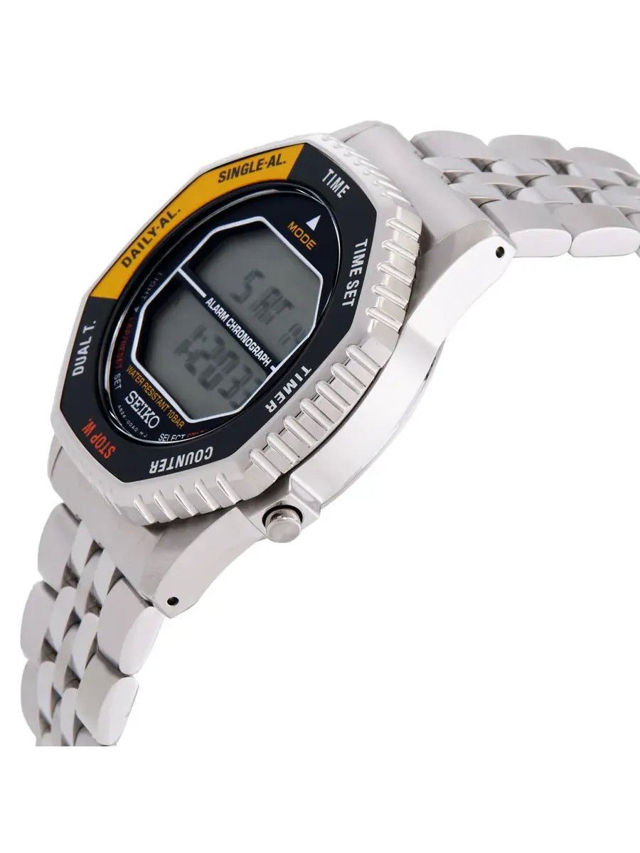 Часы Seiko Rotocall Alarm Chronograph Quartz Digital Watch SMGG17P1 — изображение 2 из 3, оттенок черный желтый