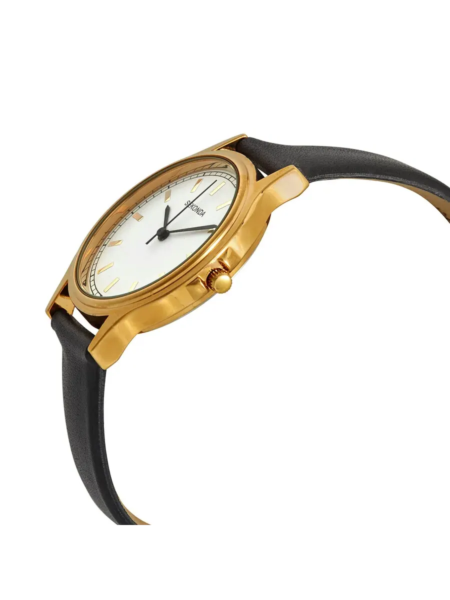 Sekonda Quartz белый циферблат золотистые унисекс часы 3136 — изображение 2 из 3, оттенок золотистый