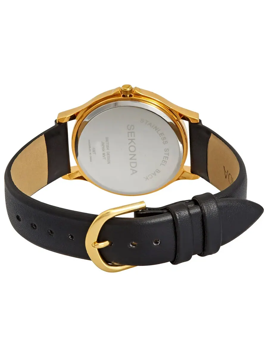 Sekonda Quartz белый циферблат золотистые унисекс часы 3136 — изображение 3 из 3, оттенок золотистый