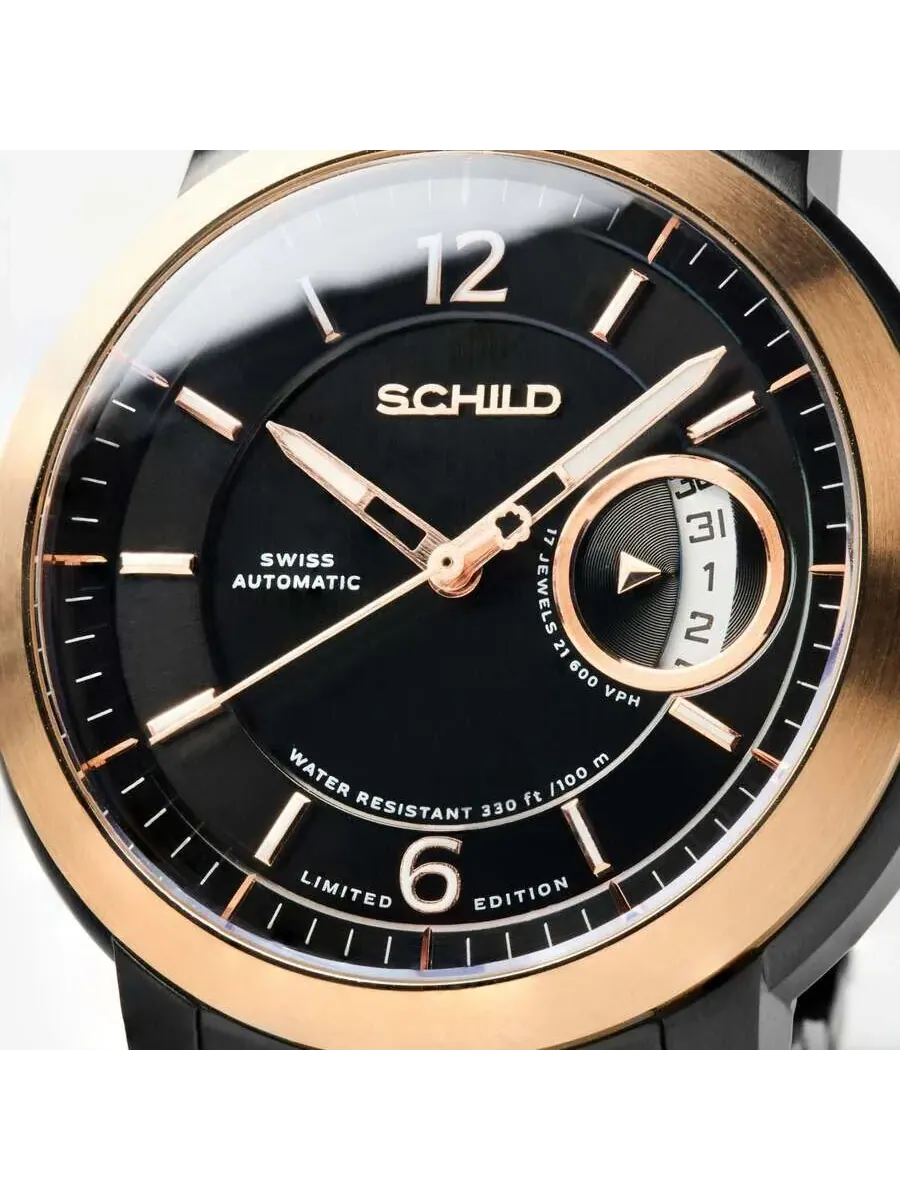 Мужские часы Schild Heinrich Minimal Automatic с черным циферблатом SC-1015-44 — изображение 2 из 2