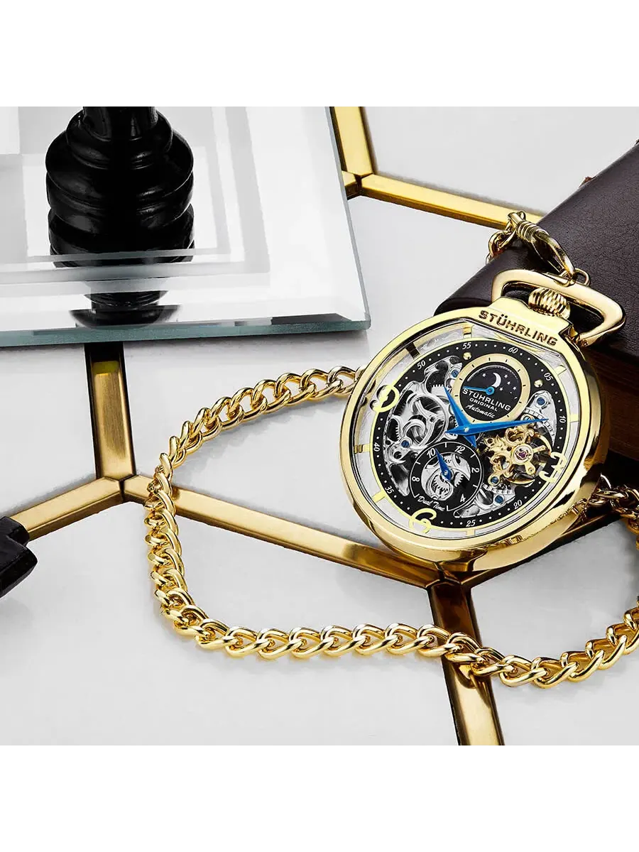Мужские автоматические часы Stuhrling Original Legacy с черным циферблатом, модель M13551 — изображение 3 из 3