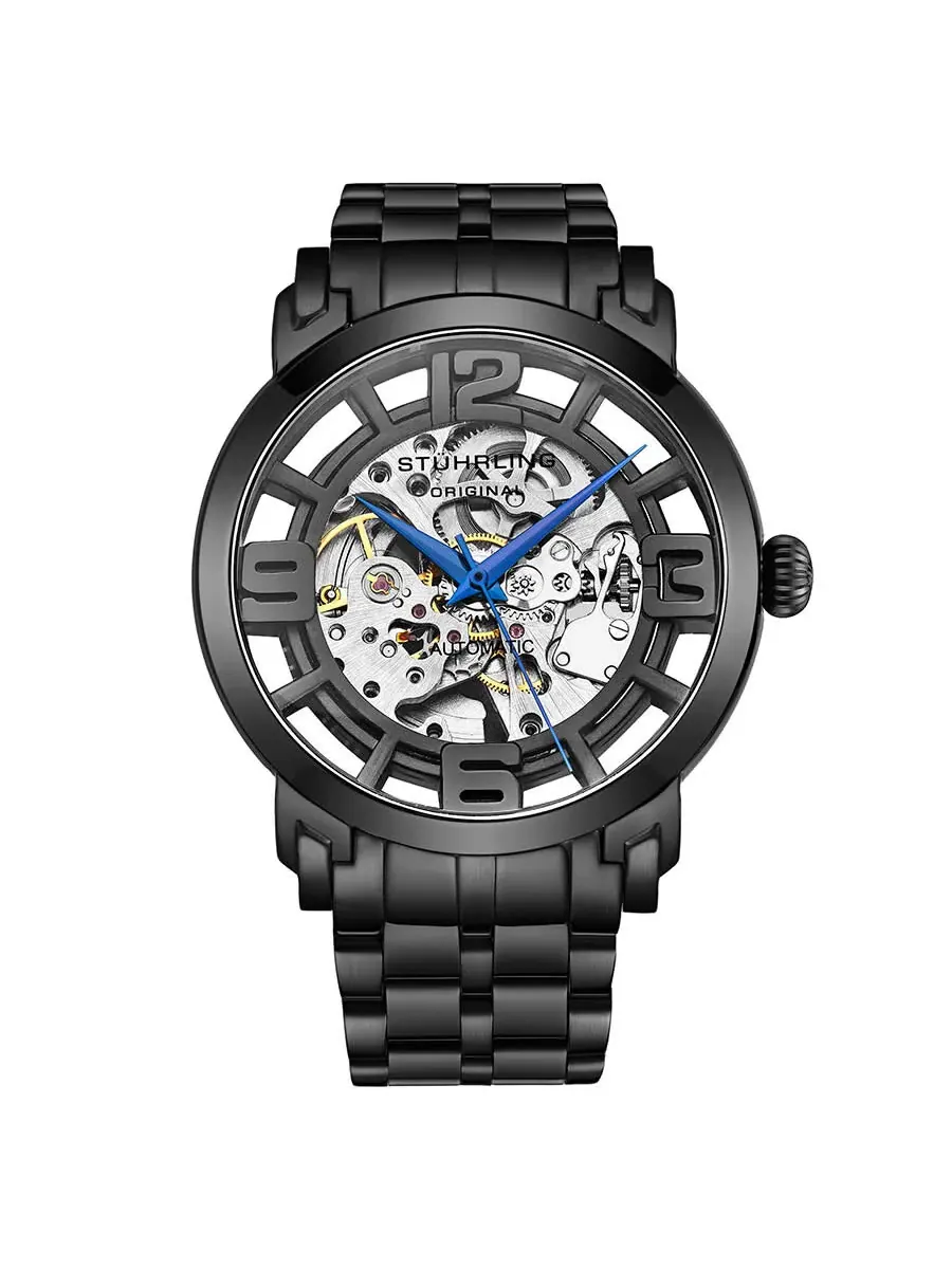 Мужские автоматические часы Stuhrling Original Legacy с черным циферблатом, модель M13584 — изображение 1 из 1