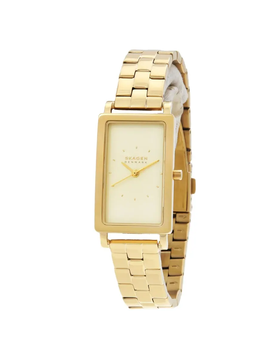 Skagen Hagen Lille Кварцевые женские часы с золотым циферблатом SKW3098 — изображение 1 из 3, оттенок желтый золотистый