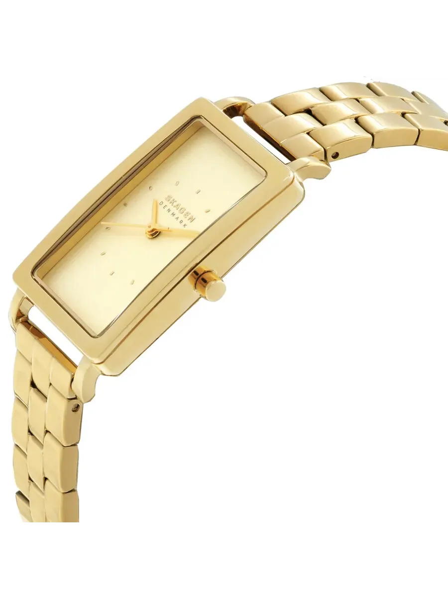 Skagen Hagen Lille Кварцевые женские часы с золотым циферблатом SKW3098 — изображение 2 из 3, оттенок желтый золотистый