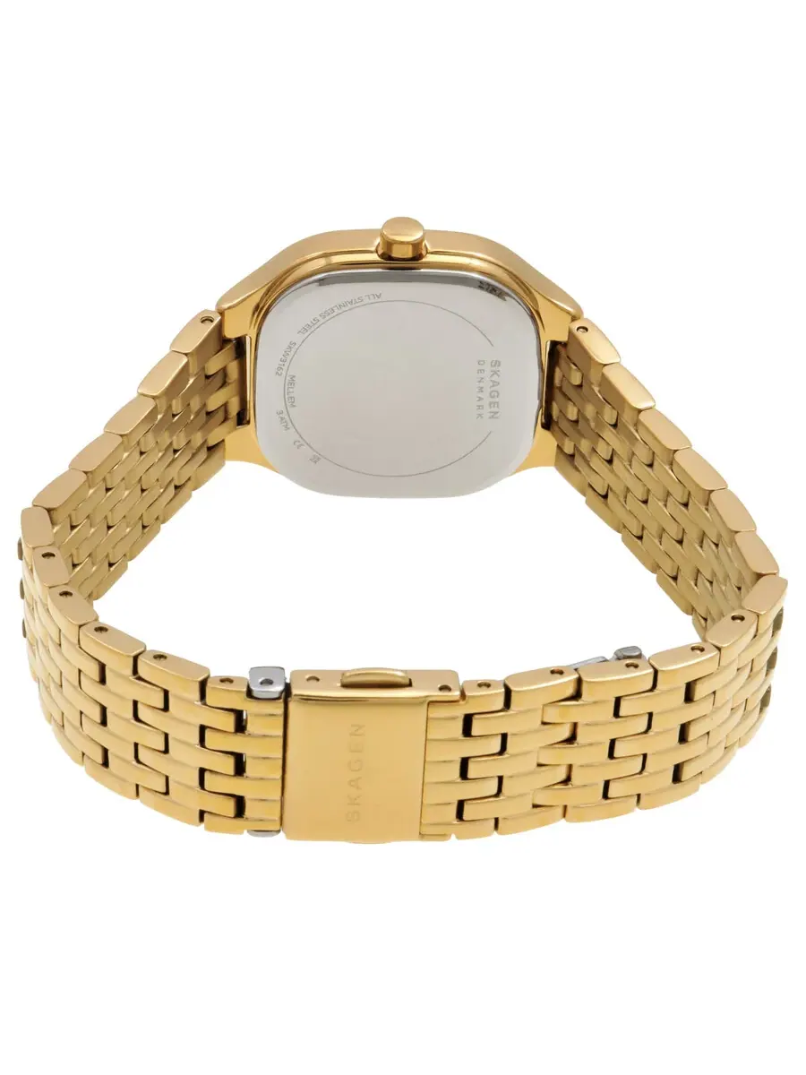 Женские часы Skagen Mellem Lille с кварцевым механизмом и золотым циферблатом SKW3162 — изображение 3 из 3