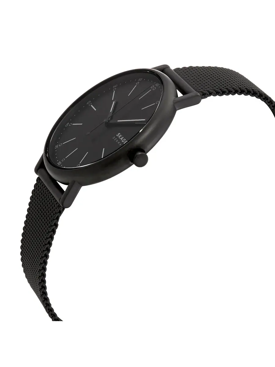 Мужские часы Skagen Signatur с кварцевым механизмом и темным циферблатом SKW6579 — изображение 2 из 3, оттенок черный