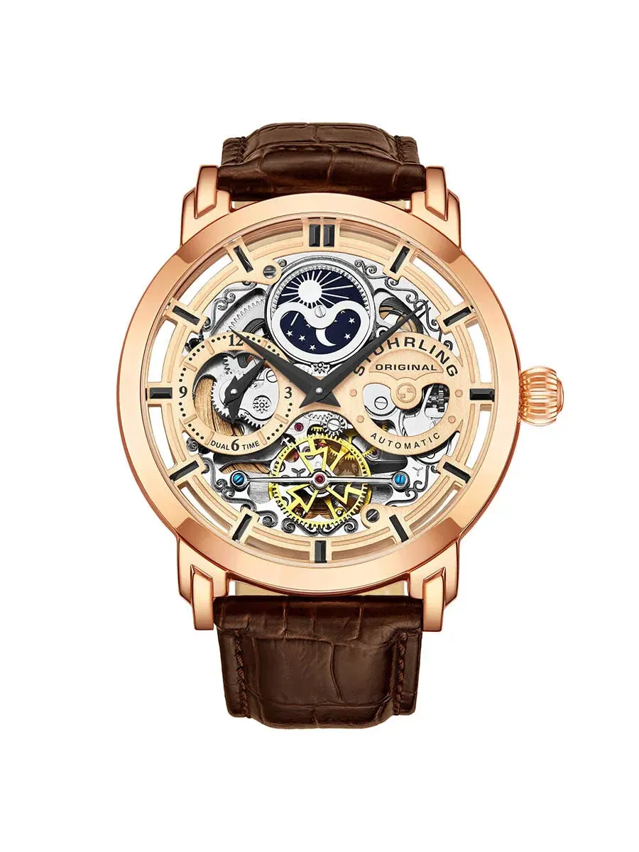 Мужские часы Stuhrling Original Legacy Automatic с розовым циферблатом M13522 — изображение 1 из 7