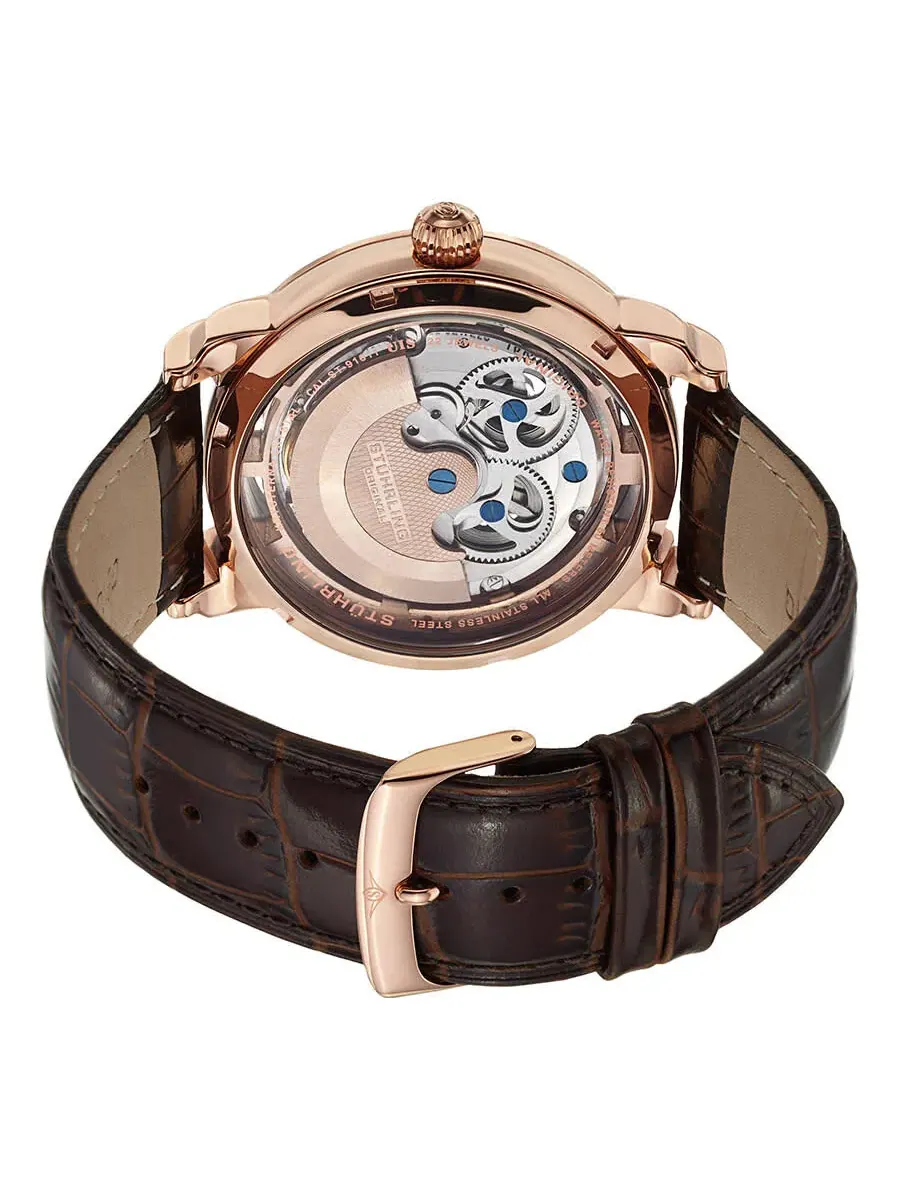 Мужские часы Stuhrling Original Legacy Automatic с розовым циферблатом M13522 — изображение 2 из 7