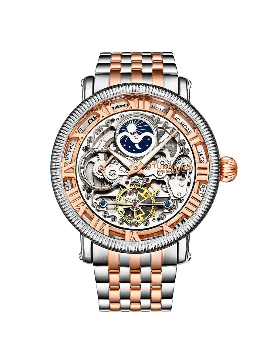 Мужские часы Stuhrling Original Legacy с автоматическим механизмом — изображение 1 из 3, оттенок серебристый