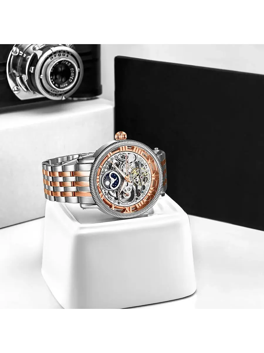 Мужские часы Stuhrling Original Legacy с автоматическим механизмом — изображение 3 из 3, оттенок серебристый