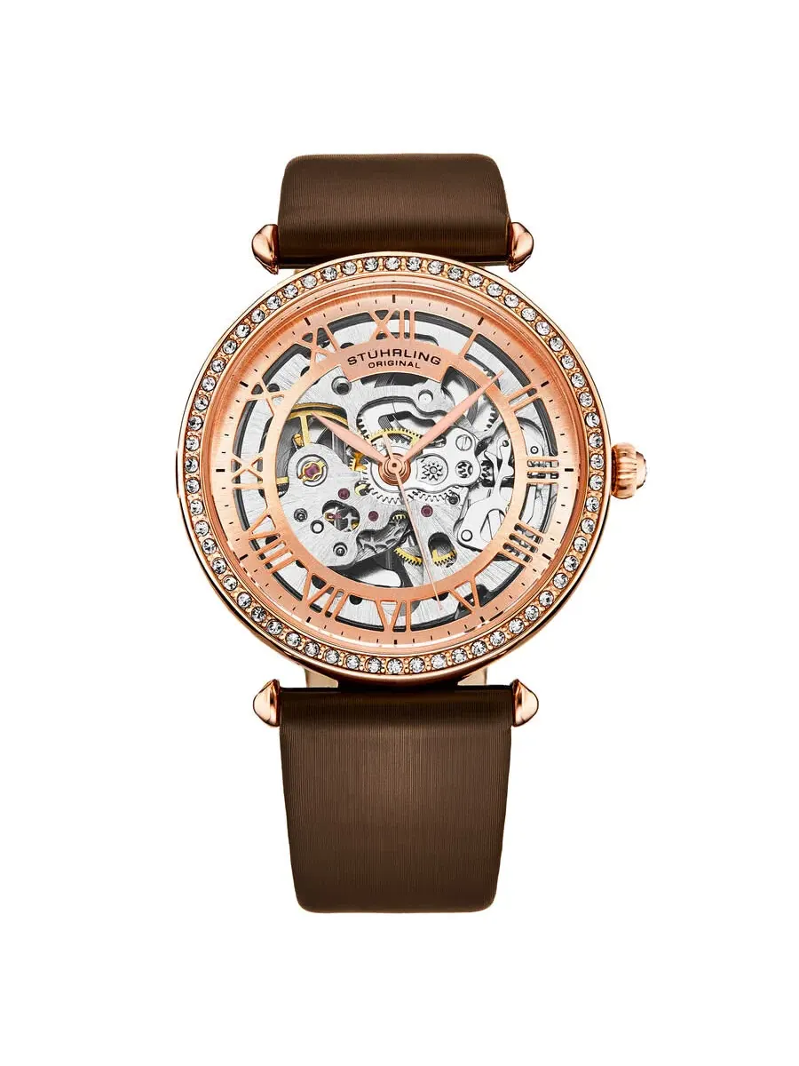 Женские часы Stuhrling Original Legacy Automatic с розовым золотым циферблатом M17193 — изображение 1 из 4